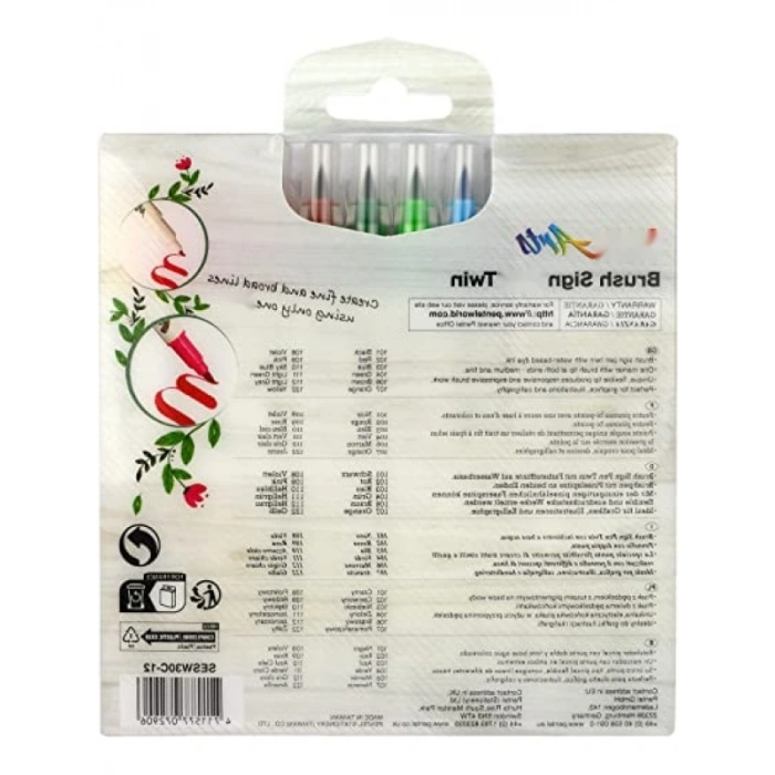 Çift Taraflı Fırça Uçlu Kalem