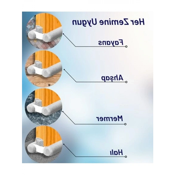 Çift Taraflı Kapı Altı İzolasyon Süngeri - 86 cm, Beyaz