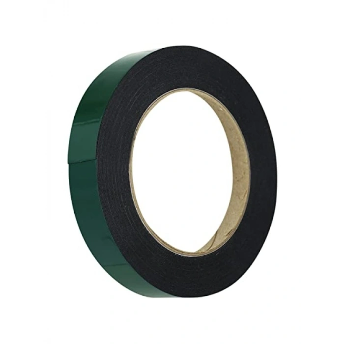 Çift Taraflı Köpük Bant, 18 mm x 10 Metre, Yeşil/Siyah