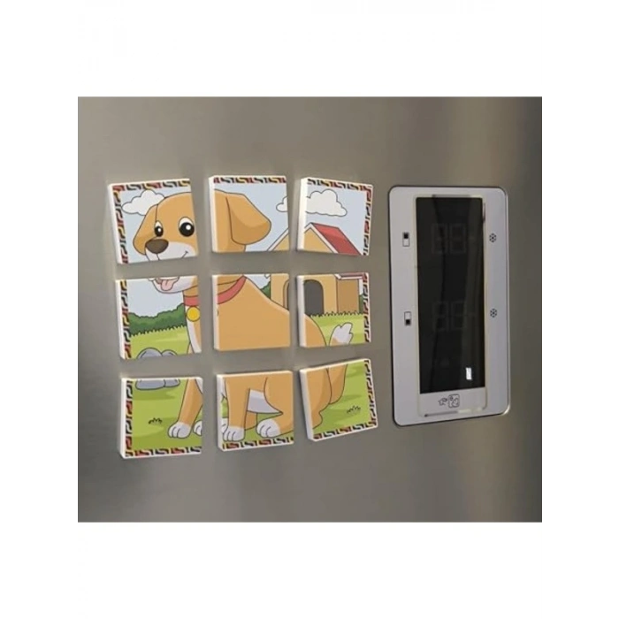 Çift Taraflı Mıknatıslı Puzzle, 9 Parça ile Eğlenceli Yapım Seti