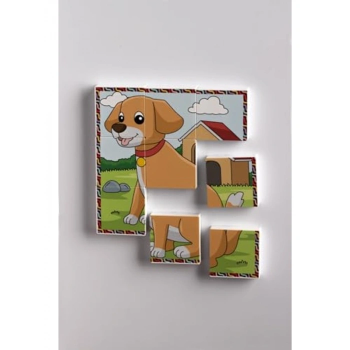 Çift Taraflı Mıknatıslı Puzzle, 9 Parça ile Eğlenceli Yapım Seti