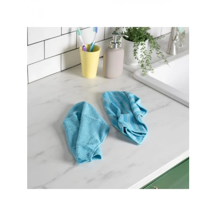 Çift Taraflı Mikrofiber Banyo Bezi Seti, 2li, Hızlı Kuruyan ve Yüksek Emiş Gücü