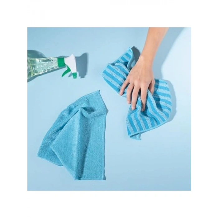 Çift Taraflı Mikrofiber Banyo Bezi Seti, 2li, Hızlı Kuruyan ve Yüksek Emiş Gücü