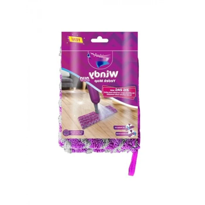 Çift Taraflı Mikrofiber Yedek Mop - Yıkanabilir