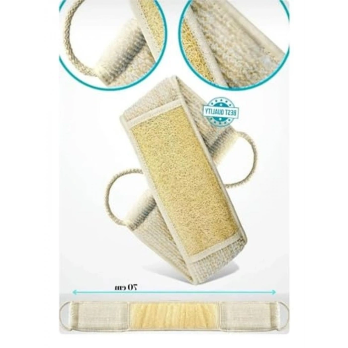 Çift Taraflı Peeling Lifi - Doğal Kabak Lifinden, 70x11 cm