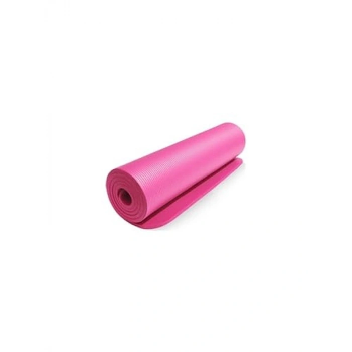 Çift Taraflı Pilates Matı, 16 mm Kalınlık, Pembe-Siyah
