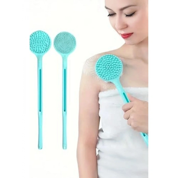 Çift Taraflı Silikon Banyo Fırçası ile Temizlik ve Masaj