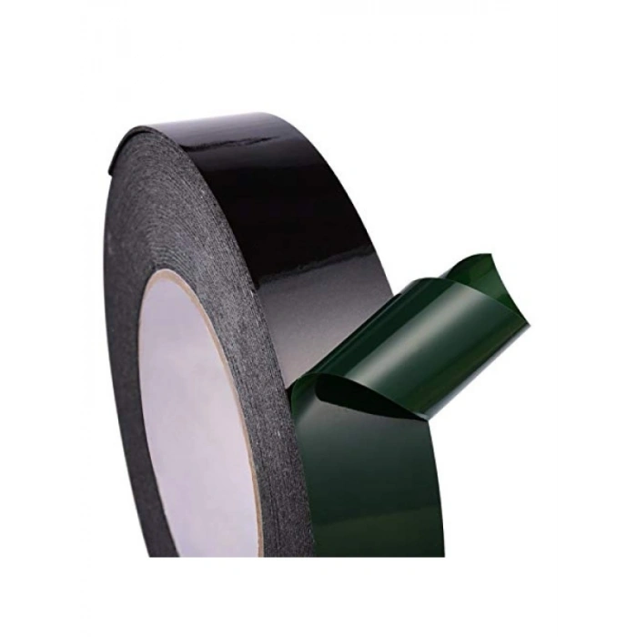 Çift Taraflı Siyah Köpük Bant - 25 mm x 10 Metre