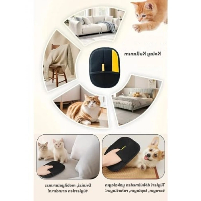 Çift Taraflı Statik Tüy Toplayıcı Eldiven