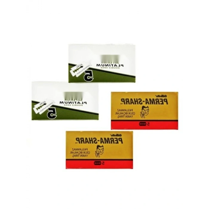 Çift Taraflı Tıraş Bıçağı - 20 Adet Yaprak Jilet Seti