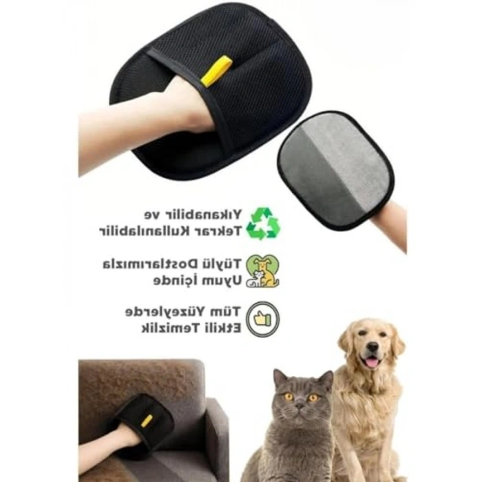 Çift Taraflı Tüy Temizleme Eldiveni, Giysi ve Mobilyalar için Statik Temizlik, Ergonomik ve Dayanı