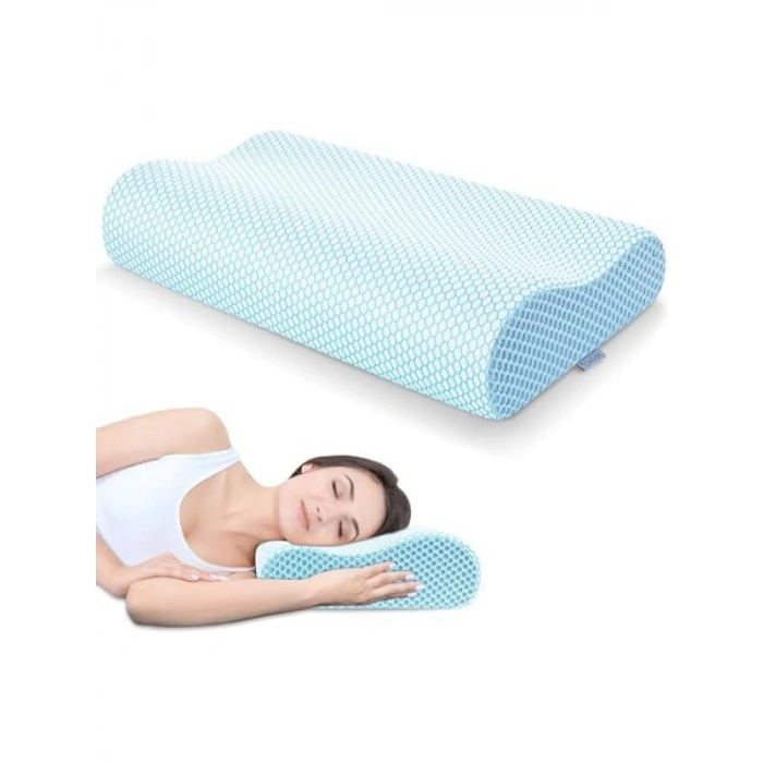 Çift Taraflı Visko Boyun Destek Yastığı, 60x40 cm