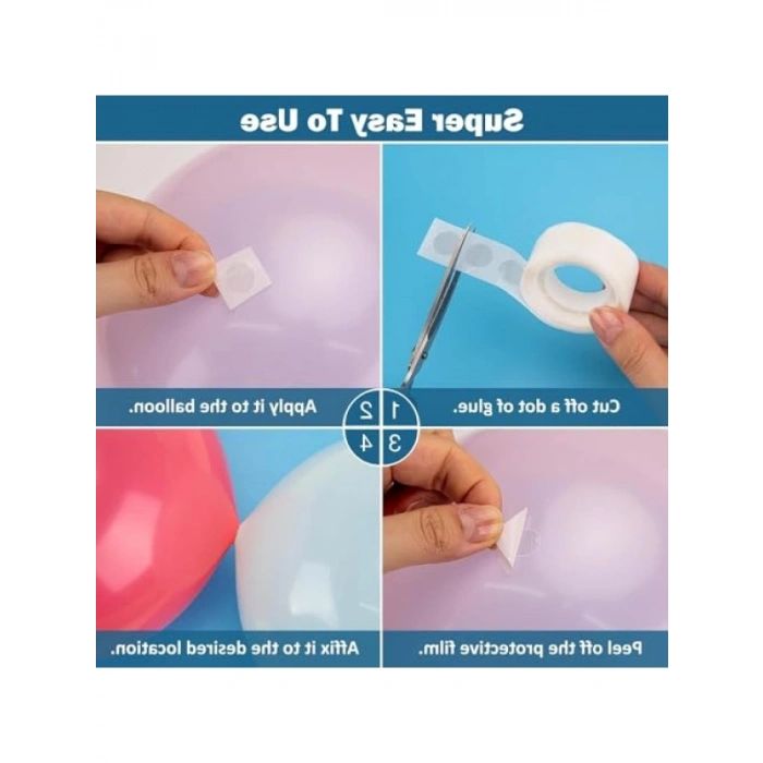 Çift Taraflı Yapışkan Balon Yapıştırma Bandı, 2 Rulo