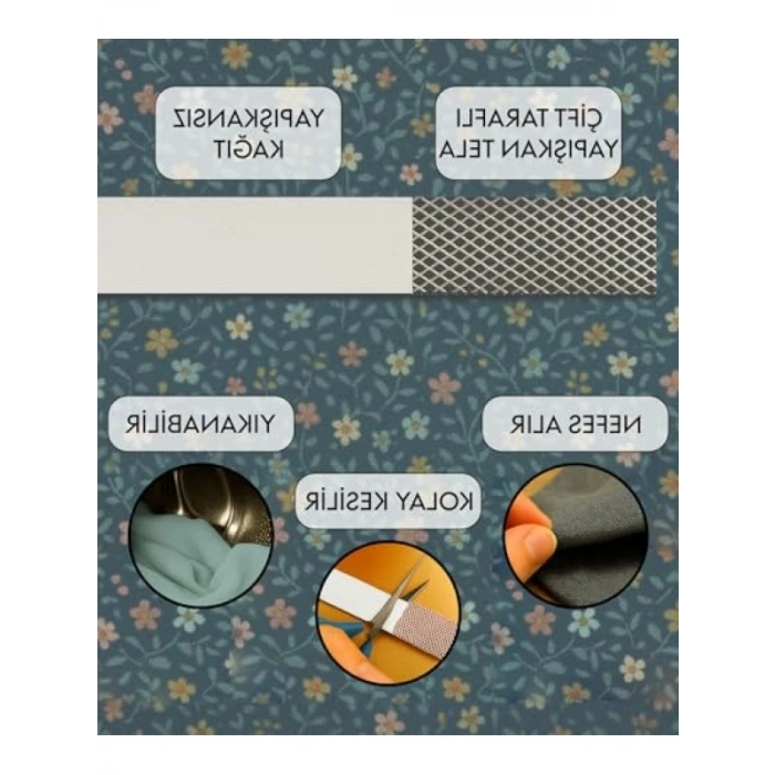 Çift Taraflı Yapışkan Tela - 1x1 Metre