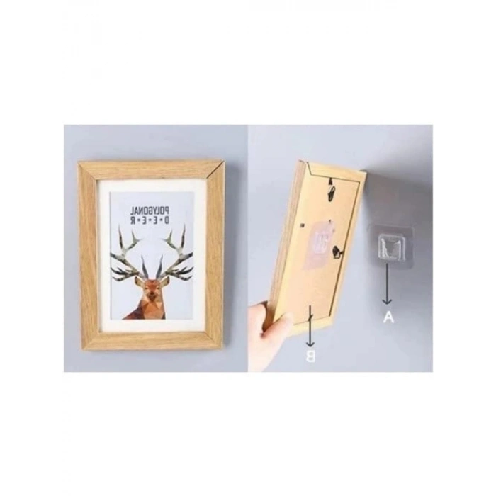 Çift Taraflı Yapışkanlı Geçmeli Klips Seti - 10 Çift Eşya Sabitleme Askısı