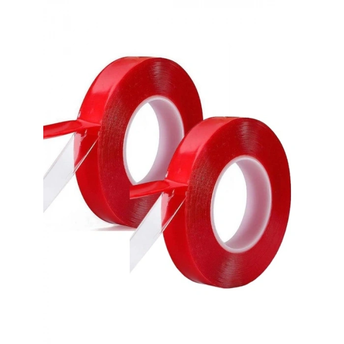 Çift Taraflı Yapışkanlı Şeffaf Bant - 18mm x 2 Metre
