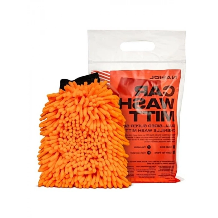 Çift Taraflı Yumuşak Peluş Araç Yıkama Eldiveni, Hassas Temizlik