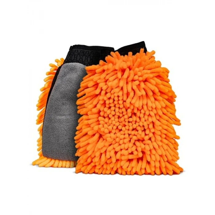 Çift Taraflı Yumuşak Peluş Araç Yıkama Eldiveni, Hassas Temizlik