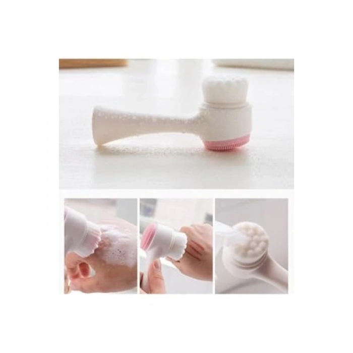 Çift Taraflı Yüz Temizleme ve Masaj Fırçası