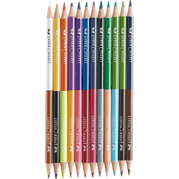 Çift Uçlu Boya Kalemi Seti - 24 Renk, 12 Kalem