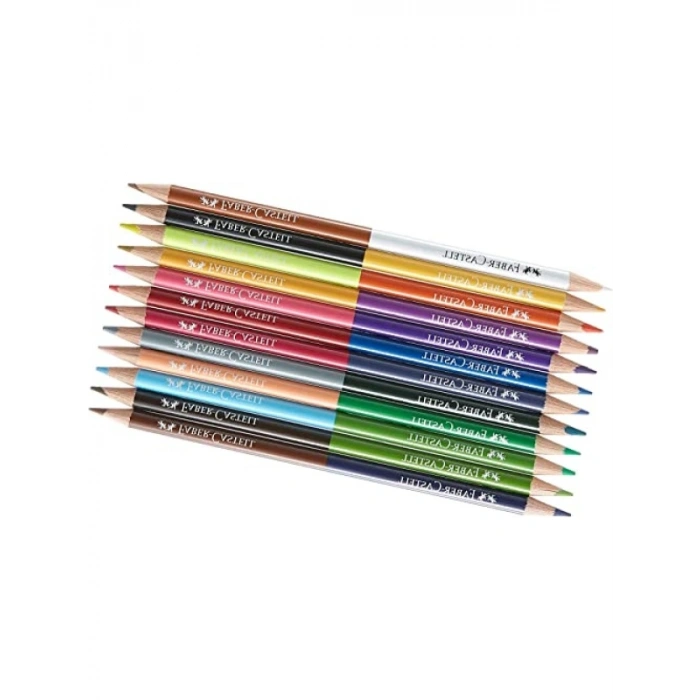 Çift Uçlu Boya Kalemi Seti - 24 Renk, 12 Kalem