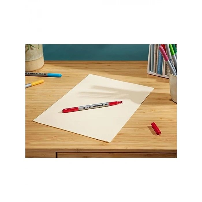 Çift Uçlu Keçeli Kalem Seti 12li - 3.0 mm ve 1.0 mm Uç Kalınlığı