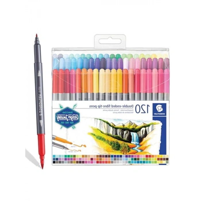 Çift Uçlu Keçeli Kalem Seti - 120 Renkli Parça