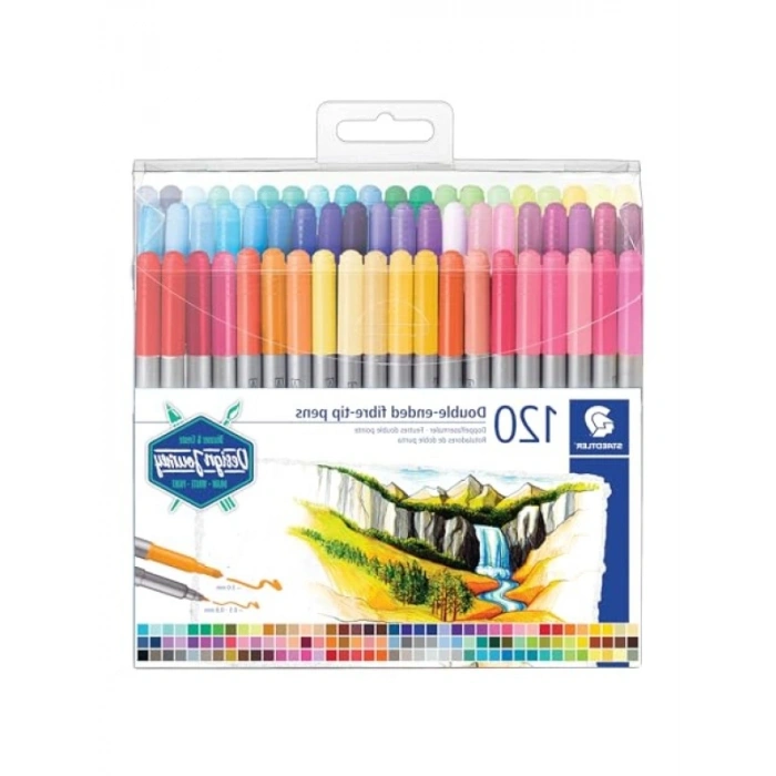 Çift Uçlu Keçeli Kalem Seti - 120 Renkli Parça