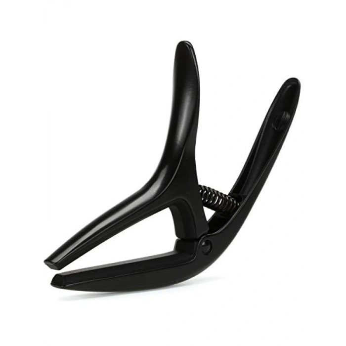 Çift Yarıçaplı Gitar Capo - Siyah Saten Tasarım