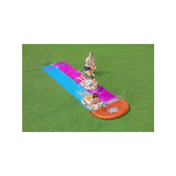 Çift Yarış Su Kaydırağı, 4,88 m Uzunlukta ve Ekstra Geniş Tasarım