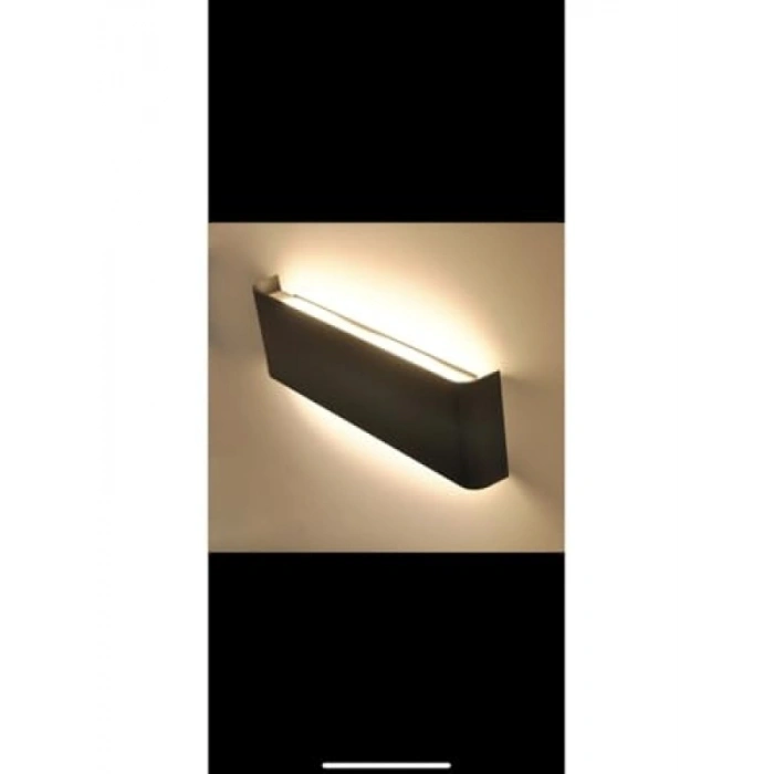 Çift Yönlü LED Aplik, 34 x 11 cm, Siyah