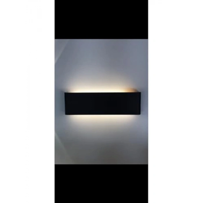Çift Yönlü LED Aplik, 34 x 11 cm, Siyah