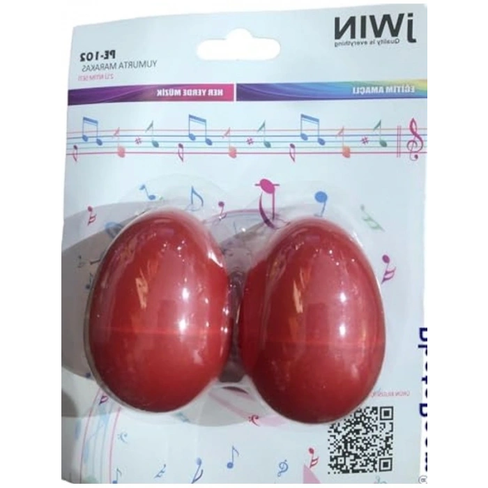 Çiftli Kırmızı Yumurta Marakas, Eğlenceli Sesler İçin