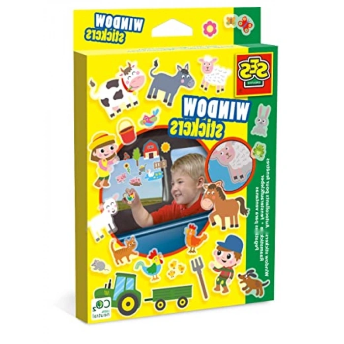 Çiftlik Temalı Tekrar Kullanılabilir Pencere Çıkartmaları