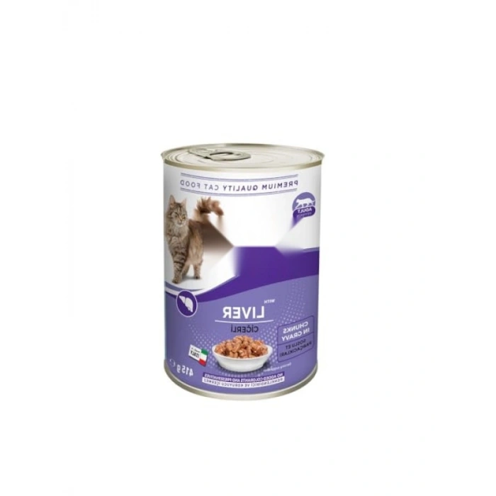 Ciğerli Kedi Konservesi, 415 gr x 24 Adet