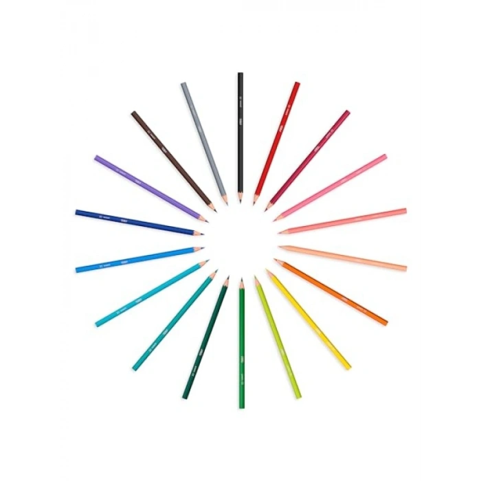 Çiğnemeye Dayanıklı Kuru Boya Kalem Seti, 24 Renk