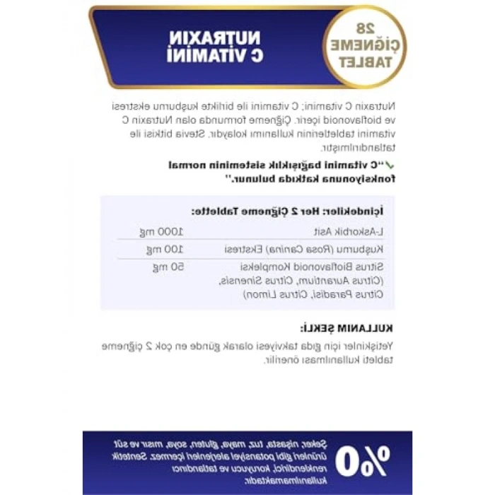 Çiğnenebilir C Vitamini Tabletleri - 28 Adet