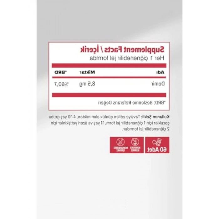 Çiğnenebilir Demir Takviyesi Gummies