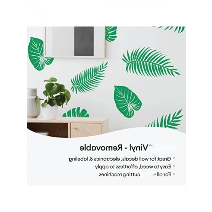 Çıkarılabilir Vinil Yaprak Seti, 12x12 inç, 45 Adet