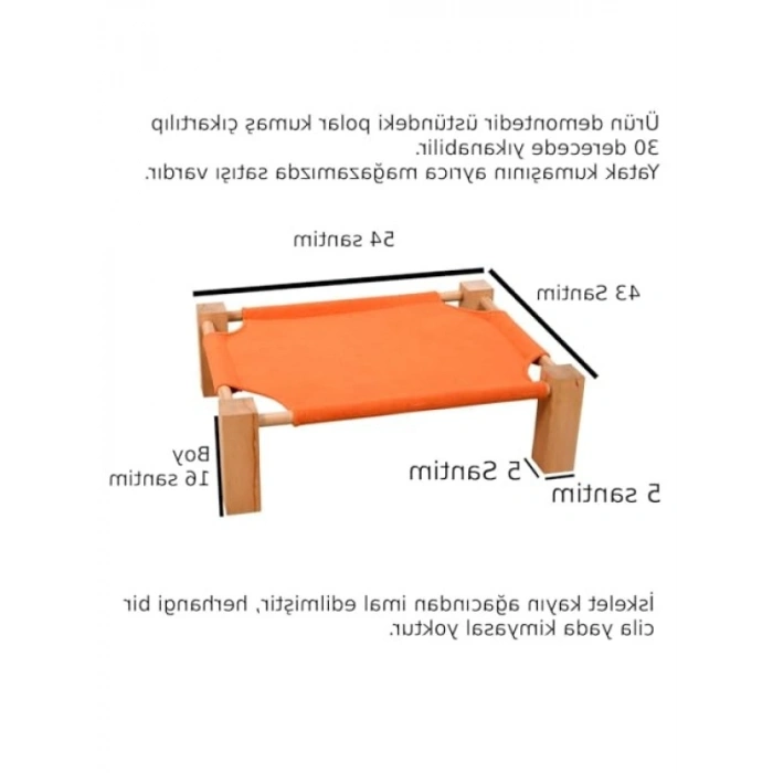 Çıkartılabilir Polar Kedi Yatağı, Demonte Tasarım