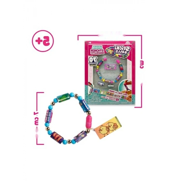 Çıkartmalı Kawaii Temalı Tekli Bilezik Seti