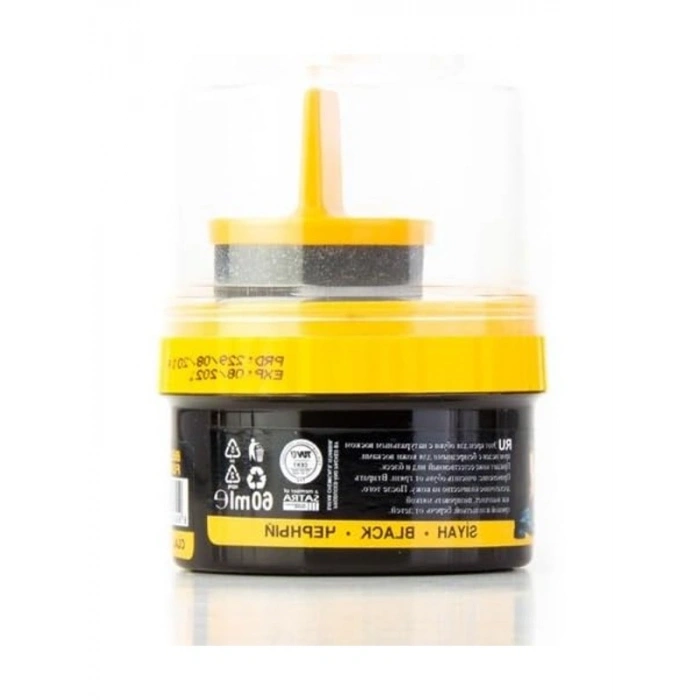 Cilalı Krem Ayakkabı Bakım Boyası, 50 ml Siyah Renk ile