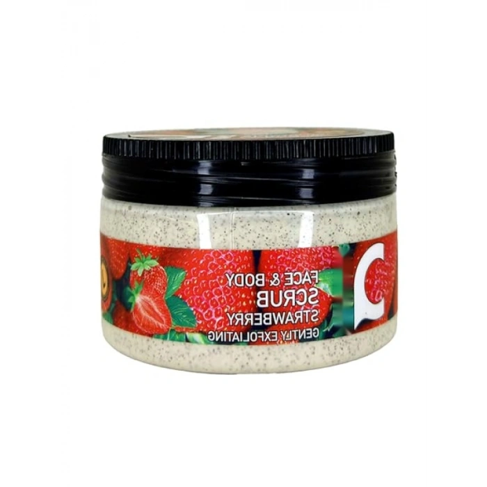Çilekli Yüz ve Vücut Peeling Scrub - 300 ml
