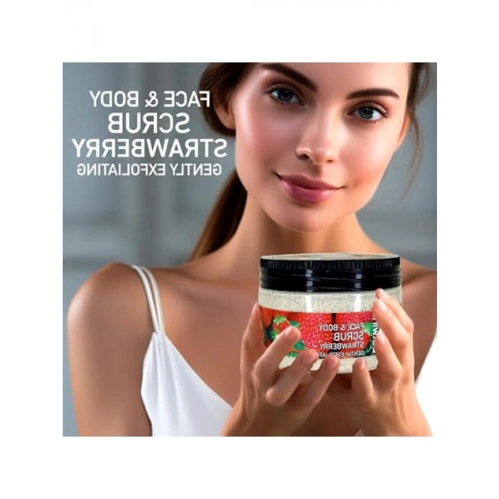 Çilekli Yüz ve Vücut Peeling Scrub - 300 ml