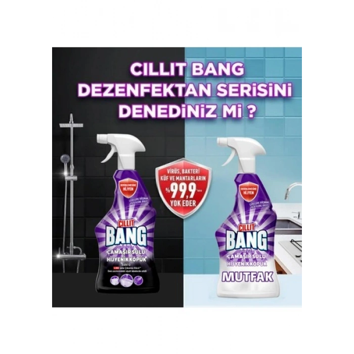 Cillit Bang Dezenfektan Mutfak Temizleyici Yağ ve Kir Sökücü Sprey 750 ml