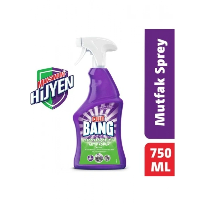 Cillit Bang Mutfak Temizleyici Yağ ve Kir Sökücü Sprey 750ml