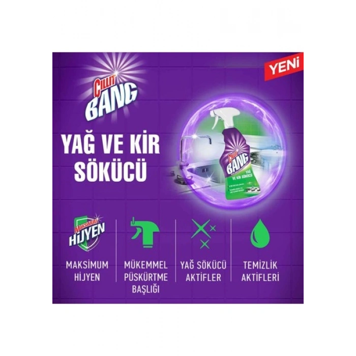 Cillit Bang Mutfak Temizleyici Yağ ve Kir Sökücü Sprey 750ml