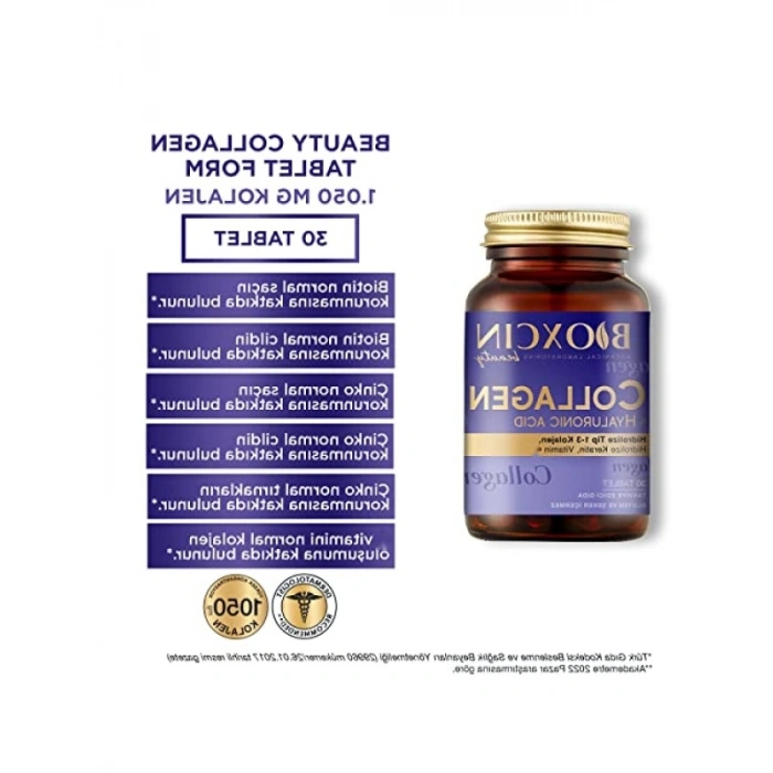 Cilt Elastikiyetini Artıran Kolajen Takviyesi - 30 Tablet