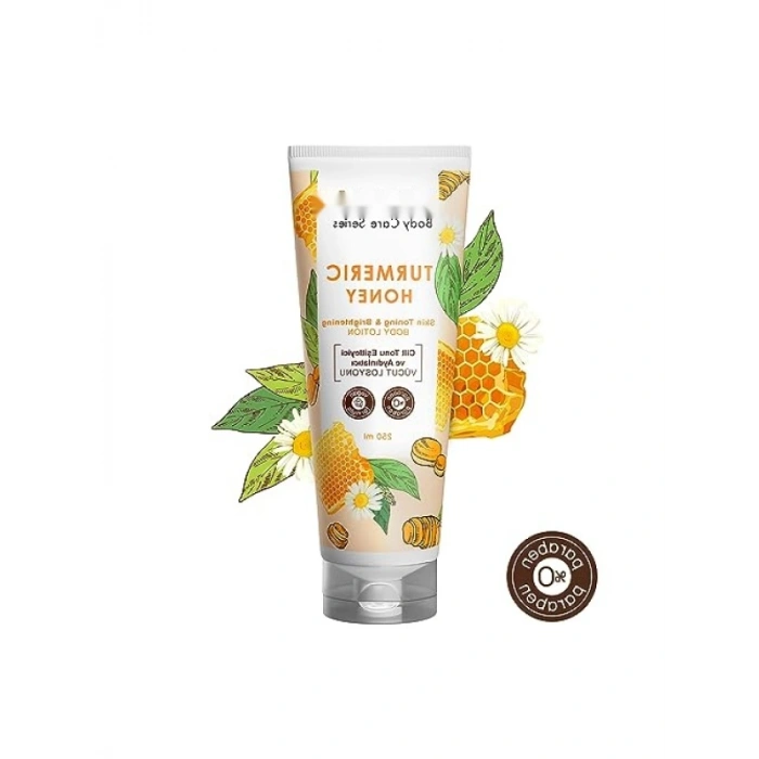 Cilt Tonu Eşitleyici Vücut Losyonu - Zerdeçal ve Bal Özlü, 250 ml