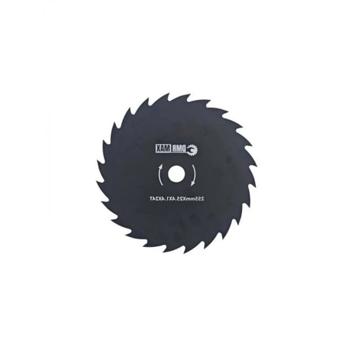 Çim Biçme Testeresi, 255 mm, 24 Diş ile Metal Tırpan Bıçağı